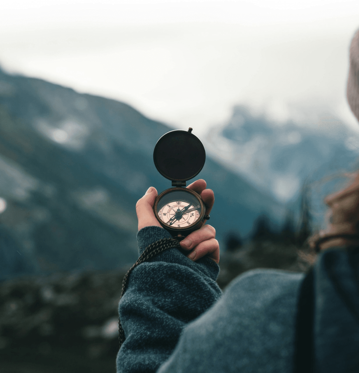 Learning compass illustration
